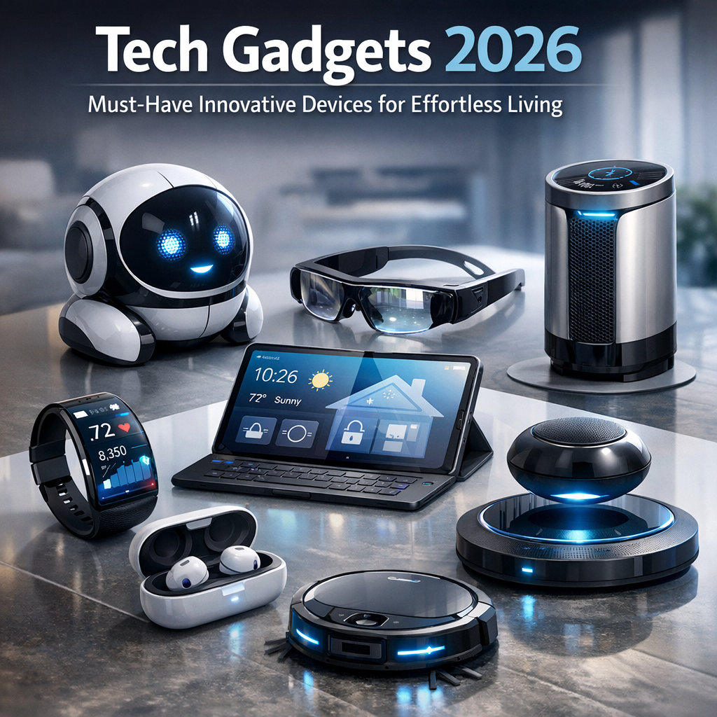 Illustration of Tech Gadgets 2026: Must-Have Innovative Devices for Effortless Living