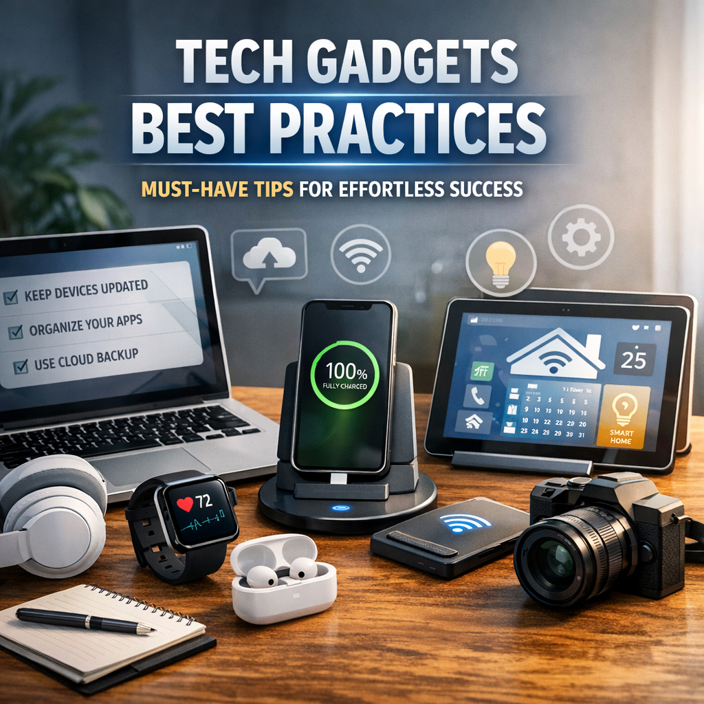 Illustration of Tech Gadgets Best Practices: Must-Have Tips for Effortless Success