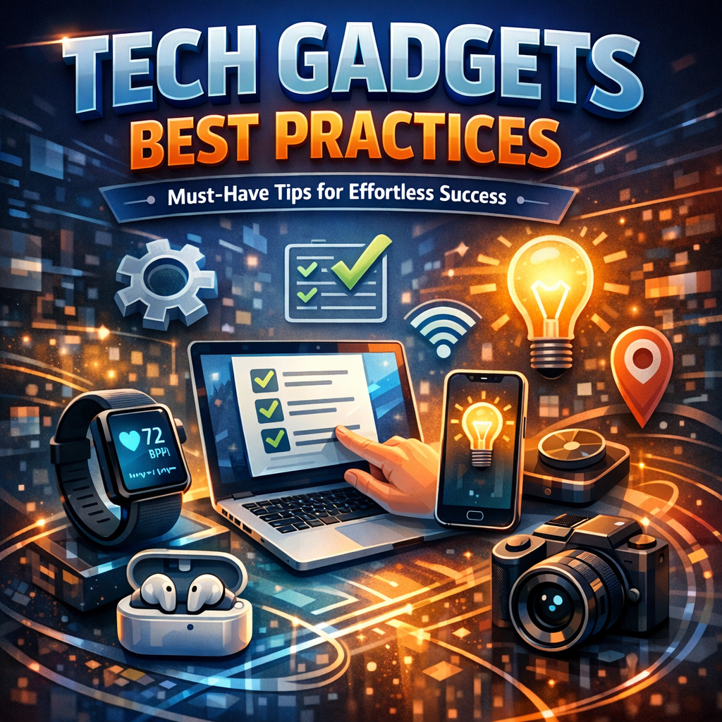Illustration of Tech Gadgets Best Practices: Must-Have Tips for Effortless Success