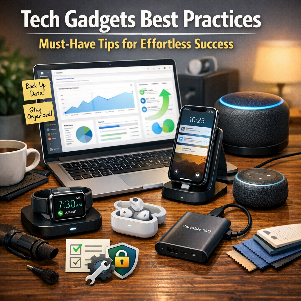 Illustration of Tech Gadgets Best Practices: Must-Have Tips for Effortless Success