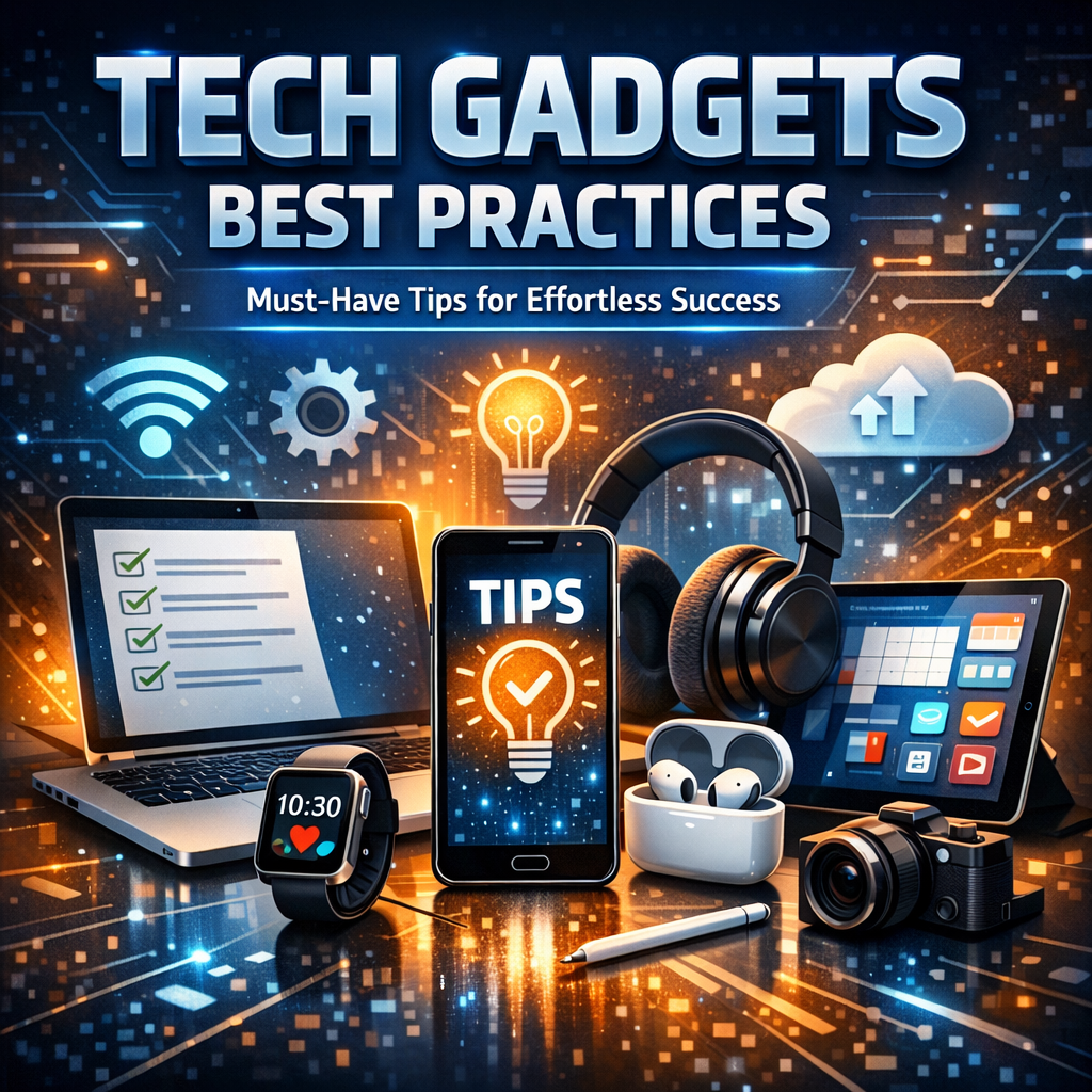Illustration of Tech Gadgets Best Practices: Must-Have Tips for Effortless Success