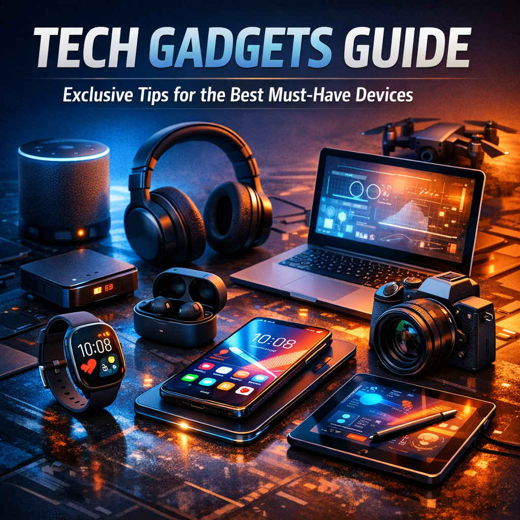 Illustration of Tech Gadgets Guide: Exclusive Tips for the Best Must-Have Devices