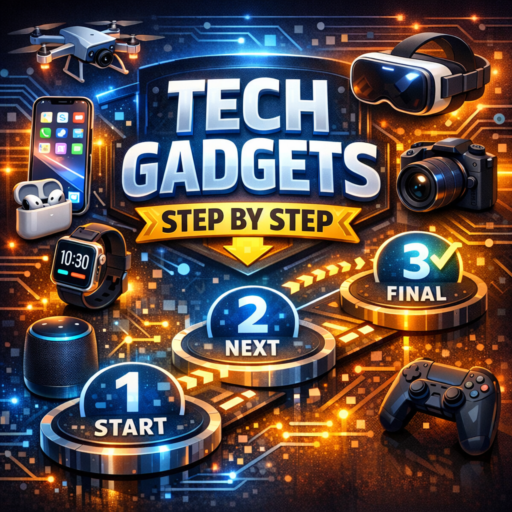 Illustration of Tech Gadgets Step by Step: Your Ultimate Must-Have Guide