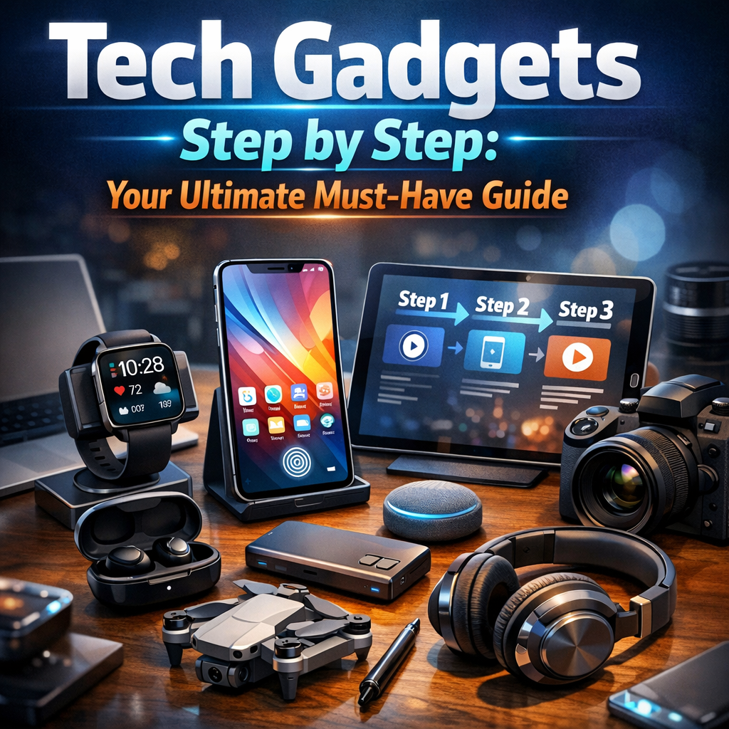 Illustration of Tech Gadgets Step by Step: Your Ultimate Must-Have Guide