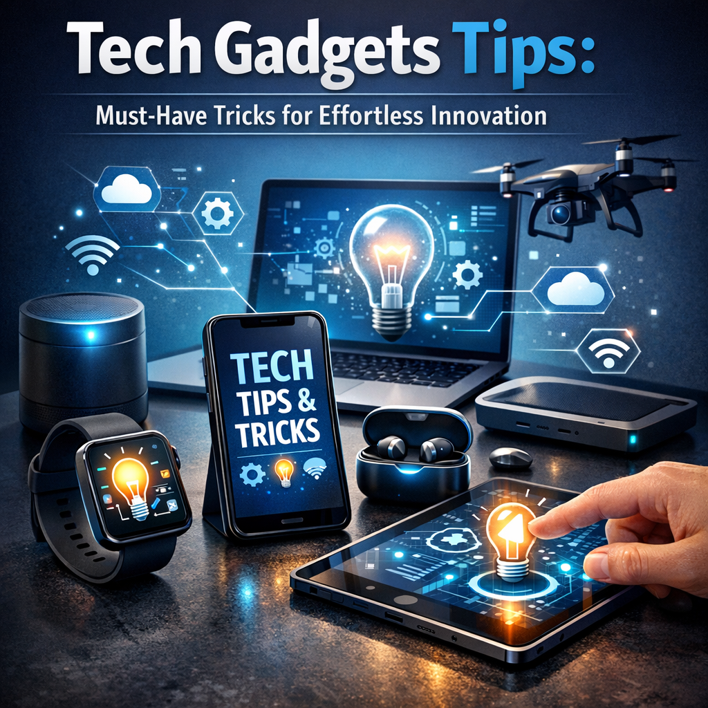 Illustration of Tech Gadgets Tips: Must-Have Tricks for Effortless Innovation
