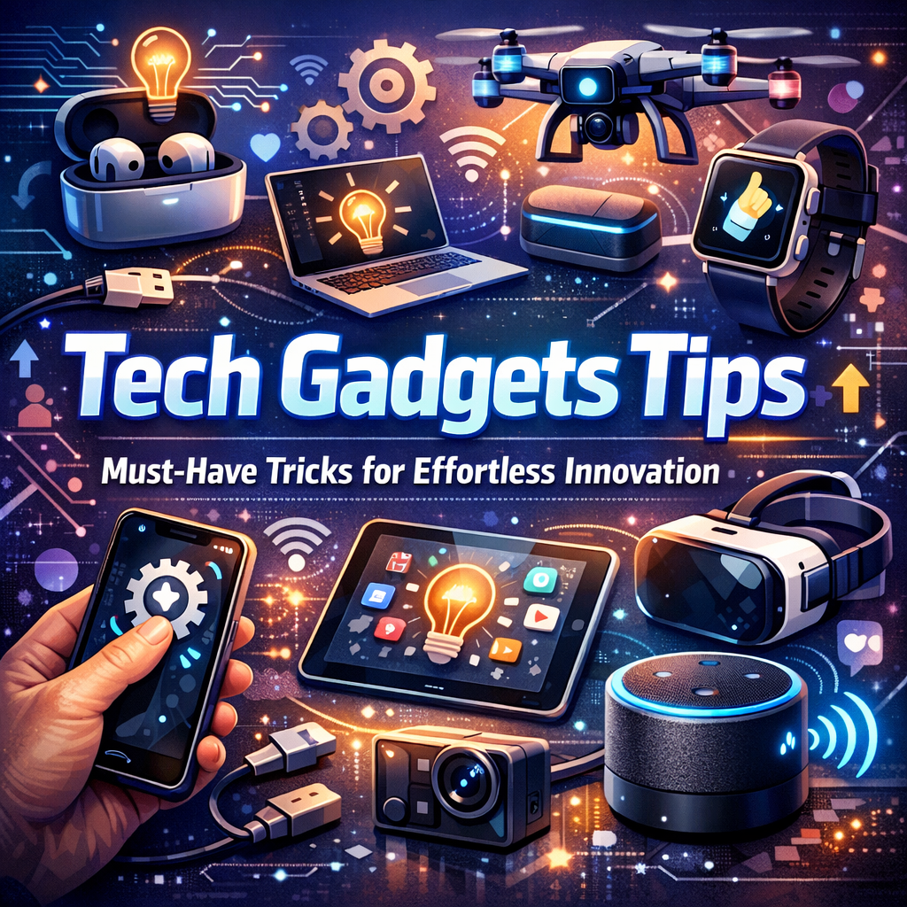 Illustration of Tech Gadgets Tips: Must-Have Tricks for Effortless Innovation