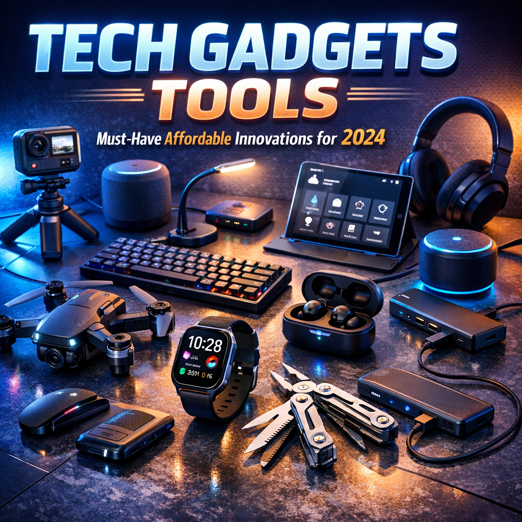 Illustration of Tech Gadgets Tools: Must-Have Affordable Innovations for 2024