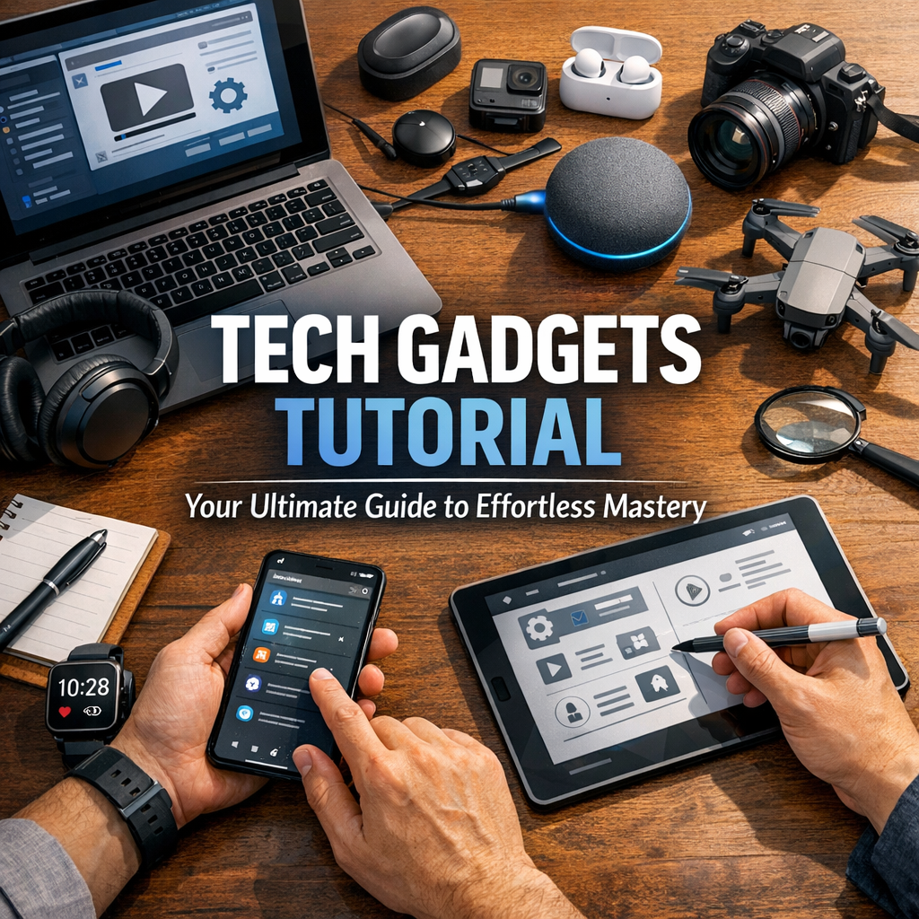 Illustration of Tech Gadgets Tutorial: Your Ultimate Guide to Effortless Mastery