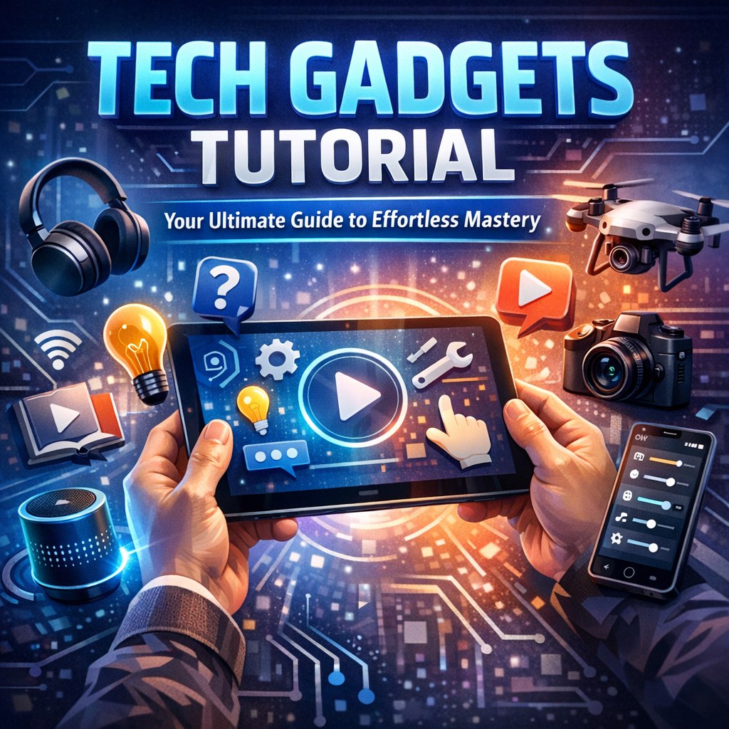 Illustration of Tech Gadgets Tutorial: Your Ultimate Guide to Effortless Mastery