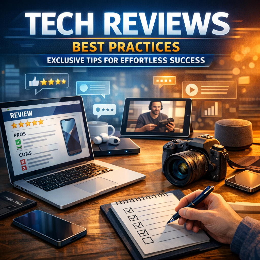 Illustration of Tech Reviews Best Practices: Exclusive Tips for Effortless Success