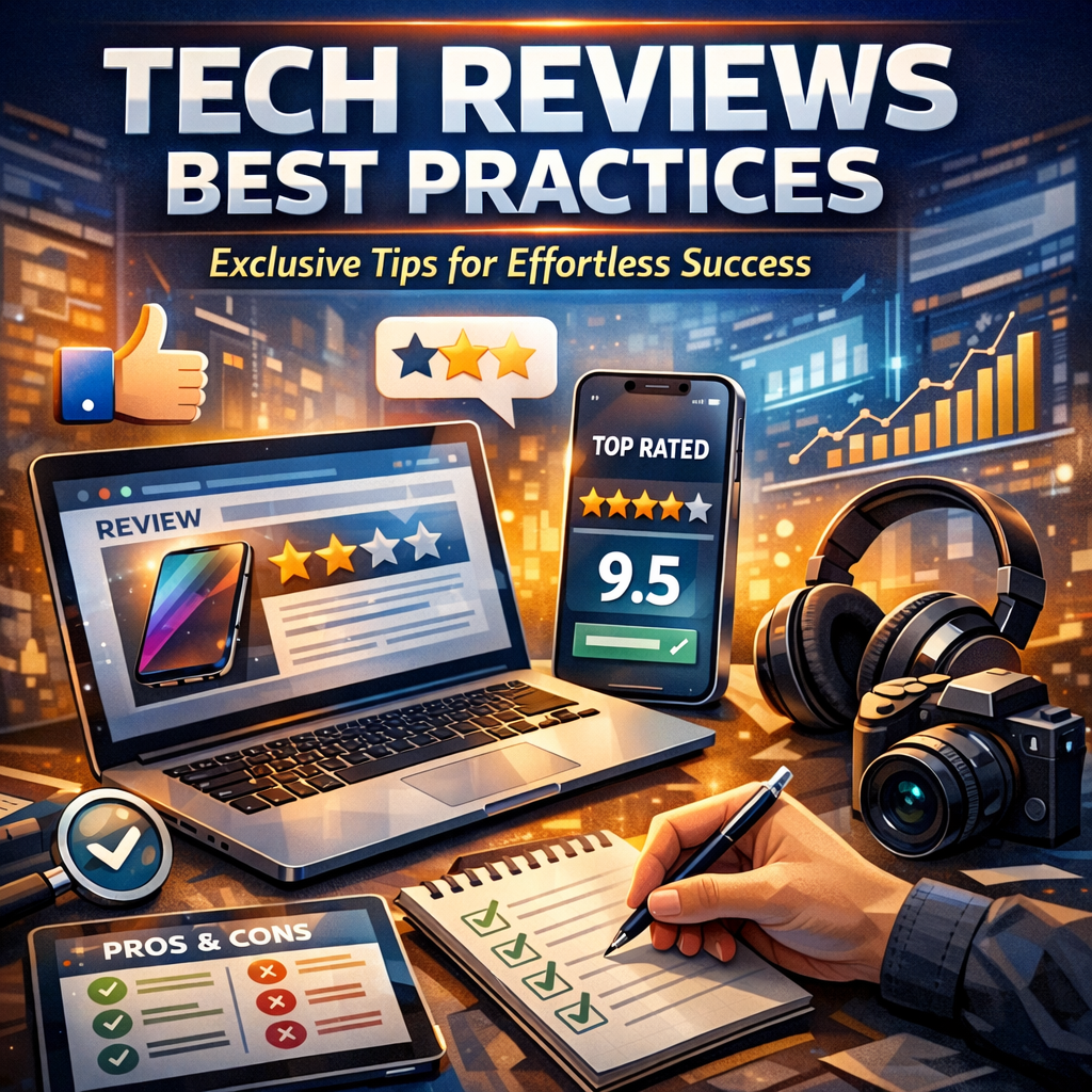 Illustration of Tech Reviews Best Practices: Exclusive Tips for Effortless Success