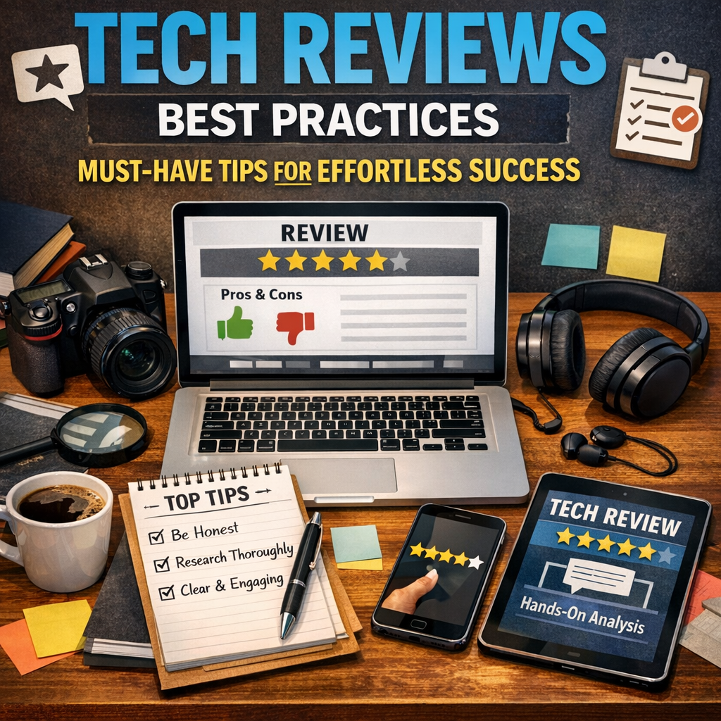 Illustration of Tech Reviews Best Practices: Must-Have Tips for Effortless Success