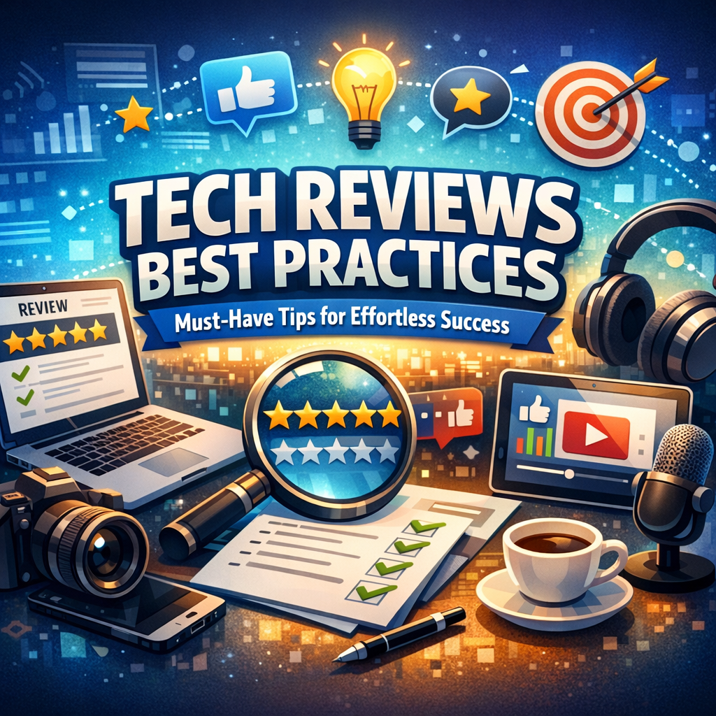 Illustration of Tech Reviews Best Practices: Must-Have Tips for Effortless Success