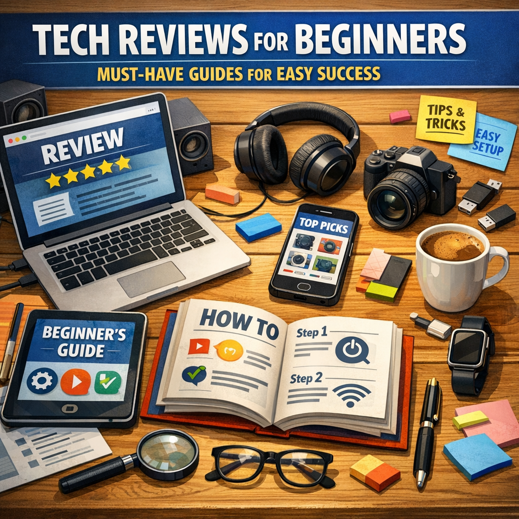 Illustration of Tech Reviews for Beginners: Must-Have Guides for Easy Success