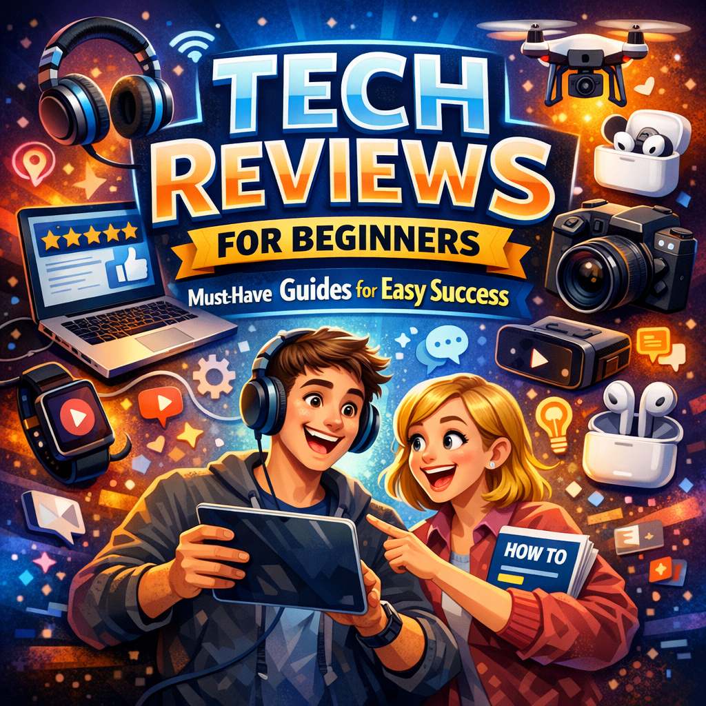 Illustration of Tech Reviews for Beginners: Must-Have Guides for Easy Success