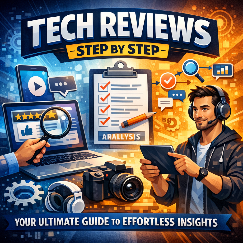 Illustration of Tech Reviews Step by Step: Your Ultimate Guide to Effortless Insights