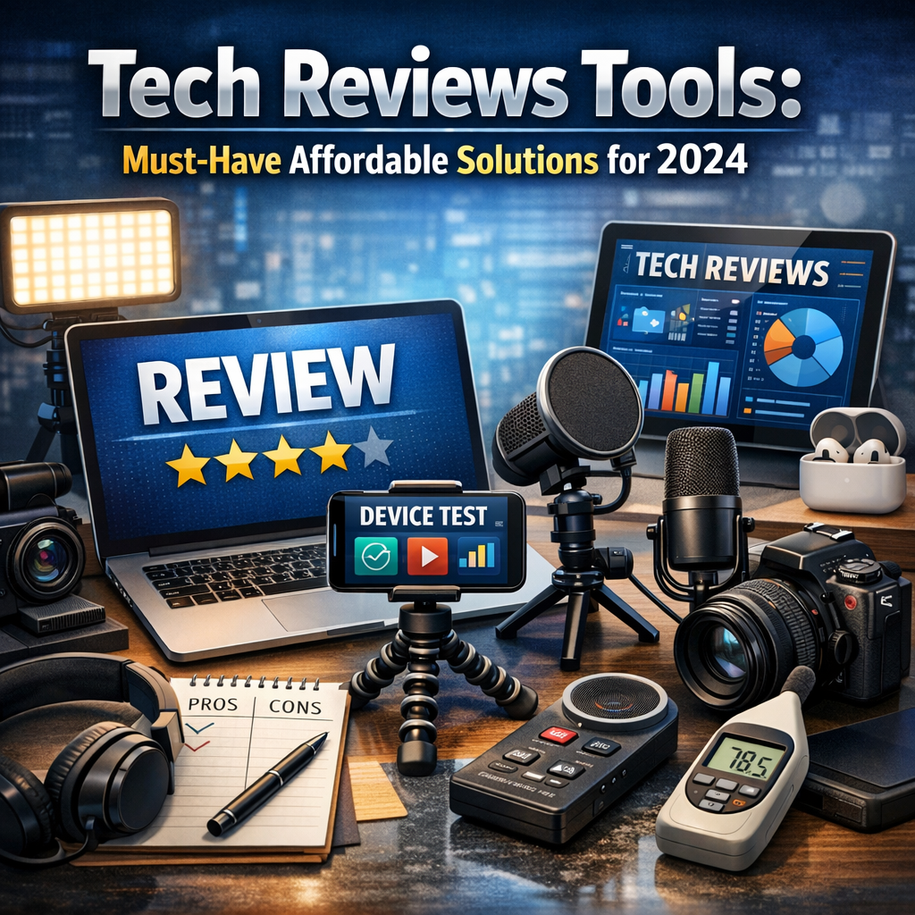 Illustration of Tech Reviews Tools: Must-Have Affordable Solutions for 2024