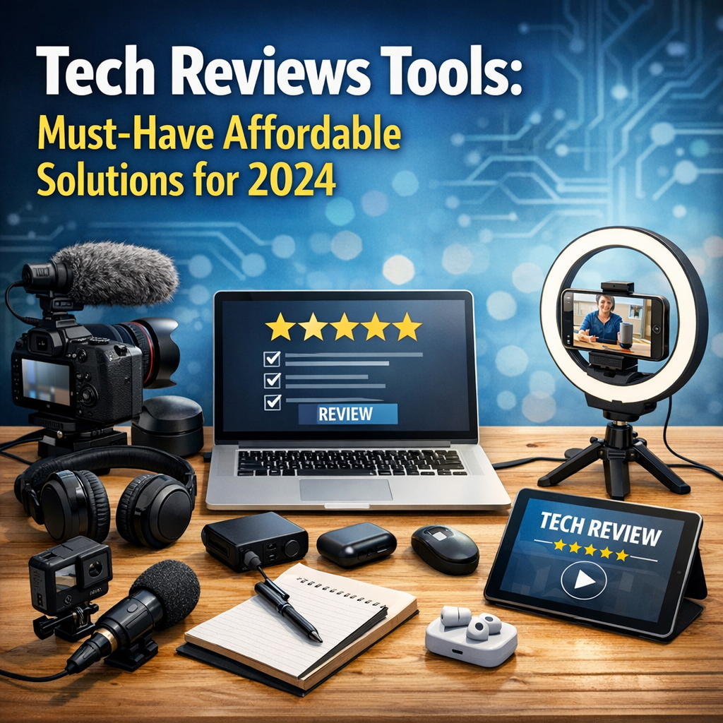 Illustration of Tech Reviews Tools: Must-Have Affordable Solutions for 2024