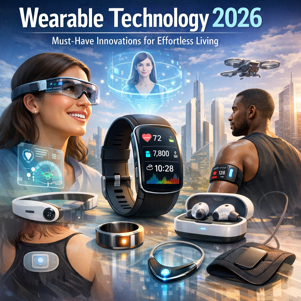 Illustration of Wearable Technology 2026: Must-Have Innovations for Effortless Living