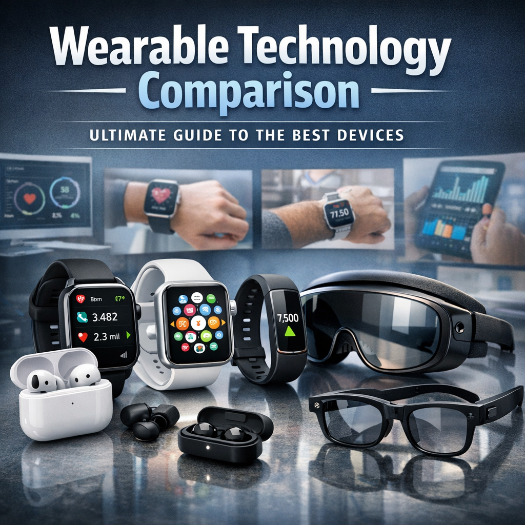 Illustration of Wearable Technology Comparison: Ultimate Guide to the Best Devices