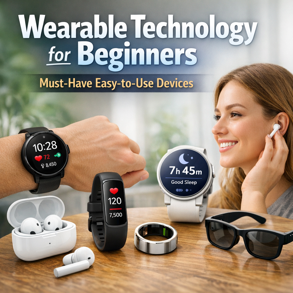Illustration of Wearable Technology for Beginners: Must-Have Easy-to-Use Devices