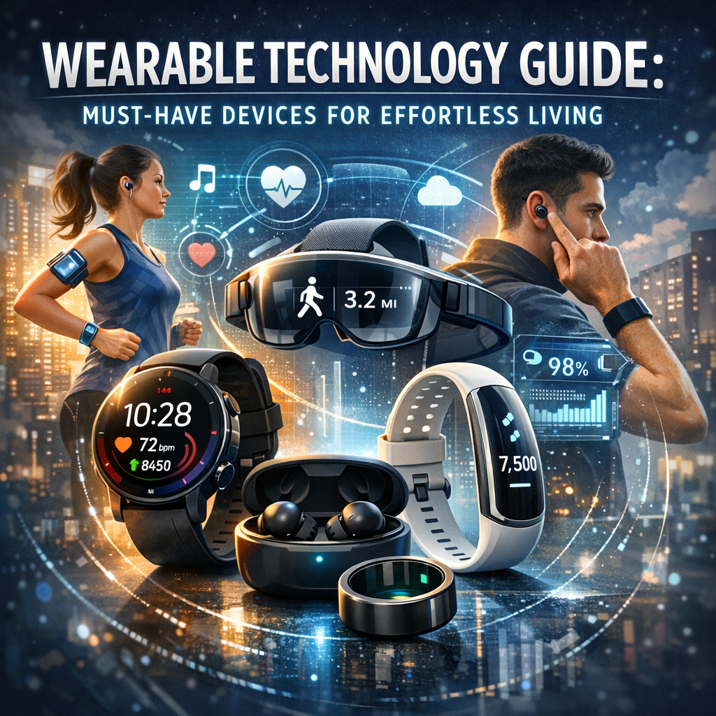 Illustration of Wearable Technology Guide: Must-Have Devices for Effortless Living