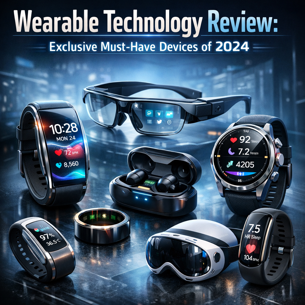 Illustration of Wearable Technology Review: Exclusive Must-Have Devices of 2024