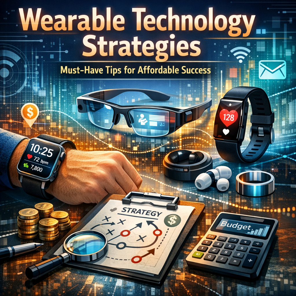 Illustration of Wearable Technology Strategies: Must-Have Tips for Affordable Success