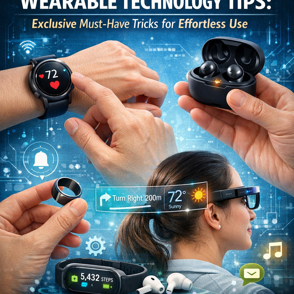 Illustration of Wearable Technology Tips: Exclusive Must-Have Tricks for Effortless Use